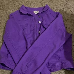Vintage Purple Denim Jacket, New Without Tags, Deadstock